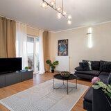 Floreasca, Parc Verdi, ap. 3 cam. superb 75 mp, vedere lac, complet mobilat/ utilat, comision 0%